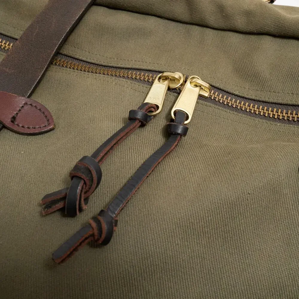 Filson Large Pullman Travel Bag Otter Green Made in USA Rugged Twill Duffel